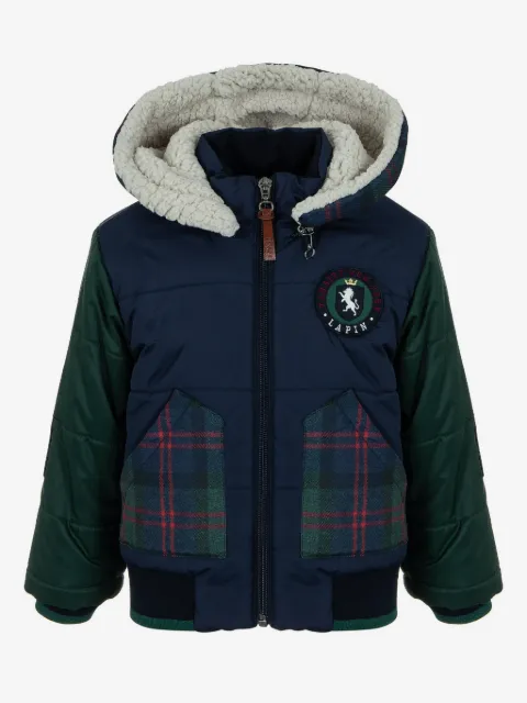 Lapin House logo patch zipped jacket 