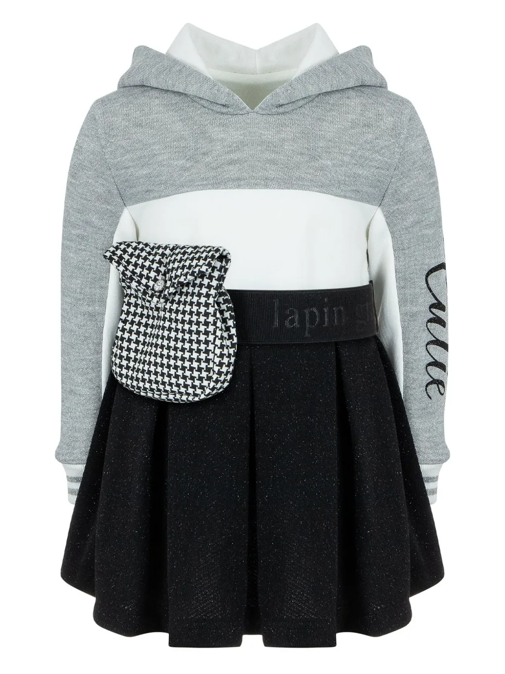 Lapin House Gelaagde jurk Zwart