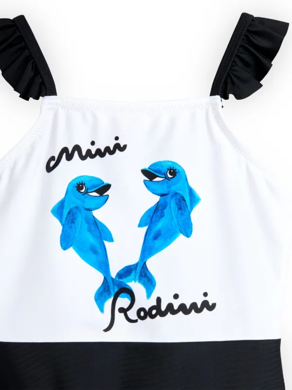 knee length dresses for ladies Mini Rodini White Cat Sp Dress main image 0