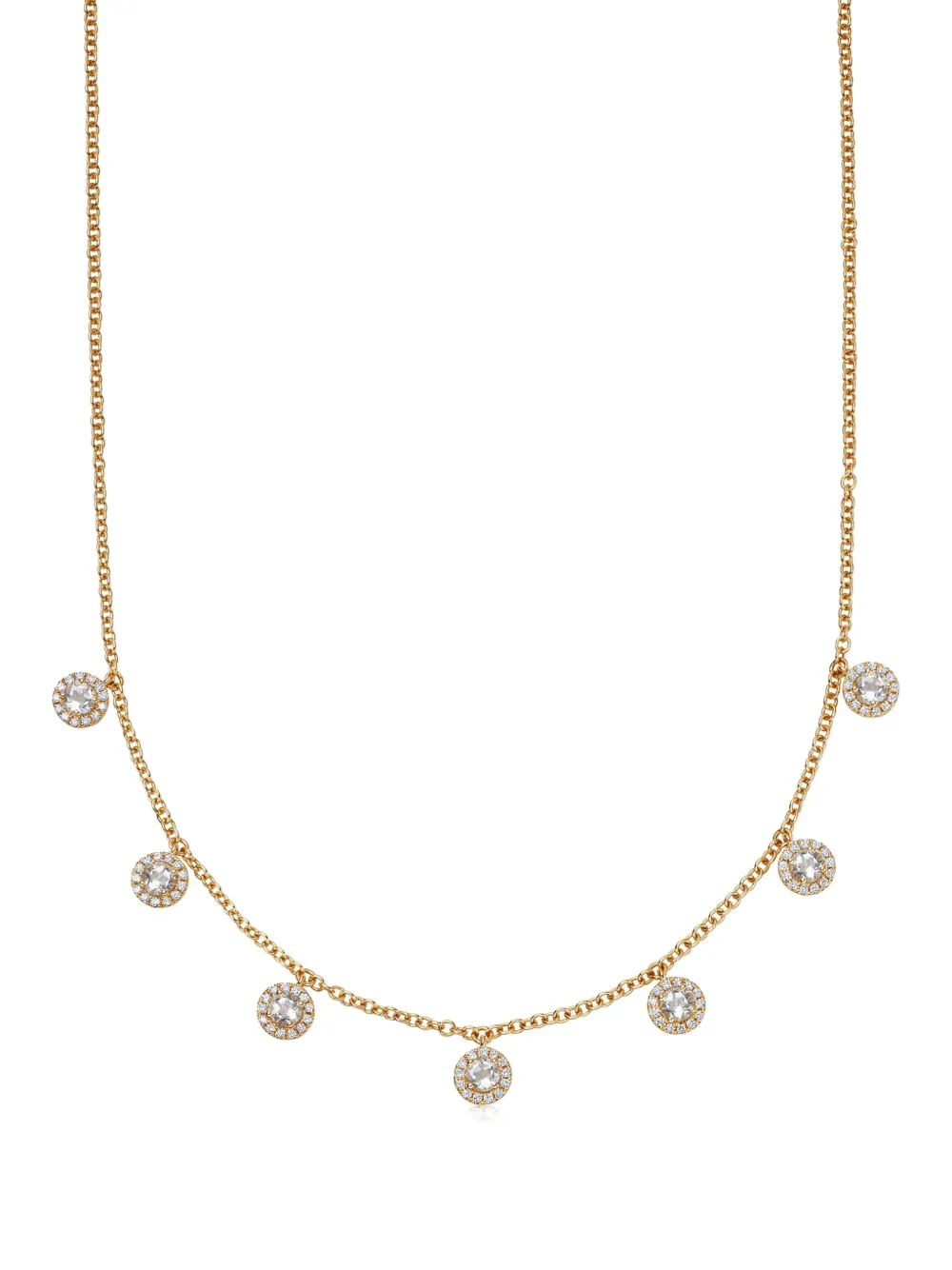 18kt yellow gold Grace diamond necklace