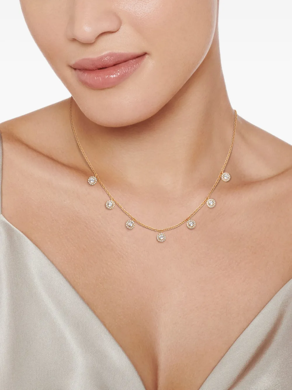 Kiki McDonough 18kt yellow gold Grace diamond necklace | Image 2
