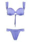 Noire Swimwear ruched balconette bikini - Purple