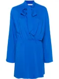 SAMSOE SAMSOE Samailey tied-neck minidress - Blue