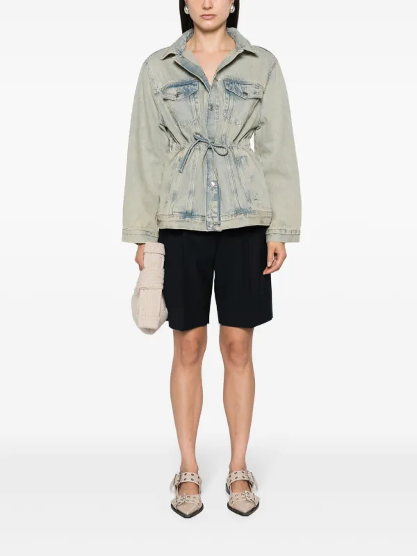 『SAMSOE SAMSOE』SAMAGGY JACKET デニムジャケット SAMSOE SAMSOE Samaggy Bleached Denim Jacket | Blue | FARFETCH TW