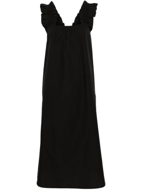 SAMSOE SAMSOE Gill poplin midi dress