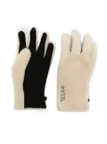 SAMSOE SAMSOE Chan panelled fleece gloves - White