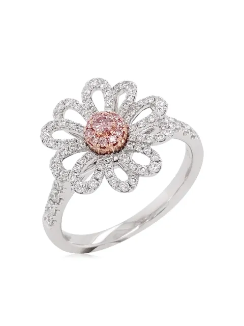 HYT Jewelry 18K rose gold platinum diamond cocktail ring