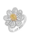 HYT Jewelry 18kt yellow gold palladium and diamond ring - Silver