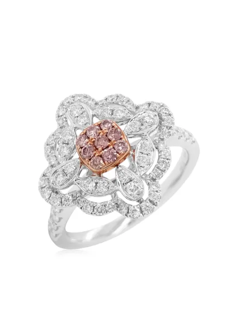 HYT Jewelry 18kt rose gold and platinum diamond ring