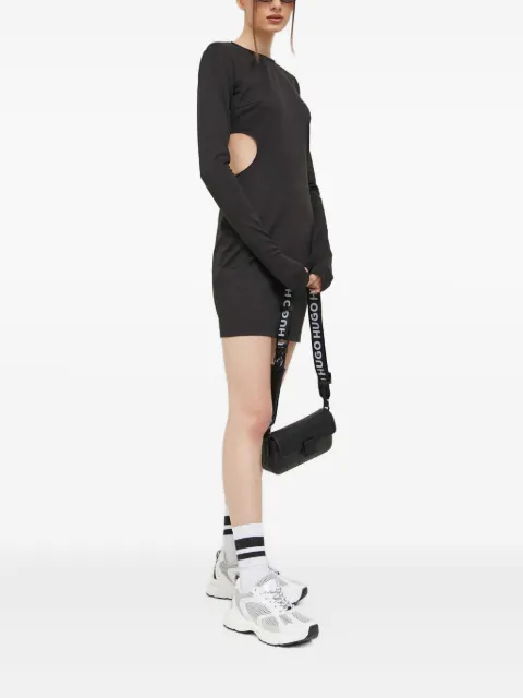 HUGO long-sleeve cut-out mini dress