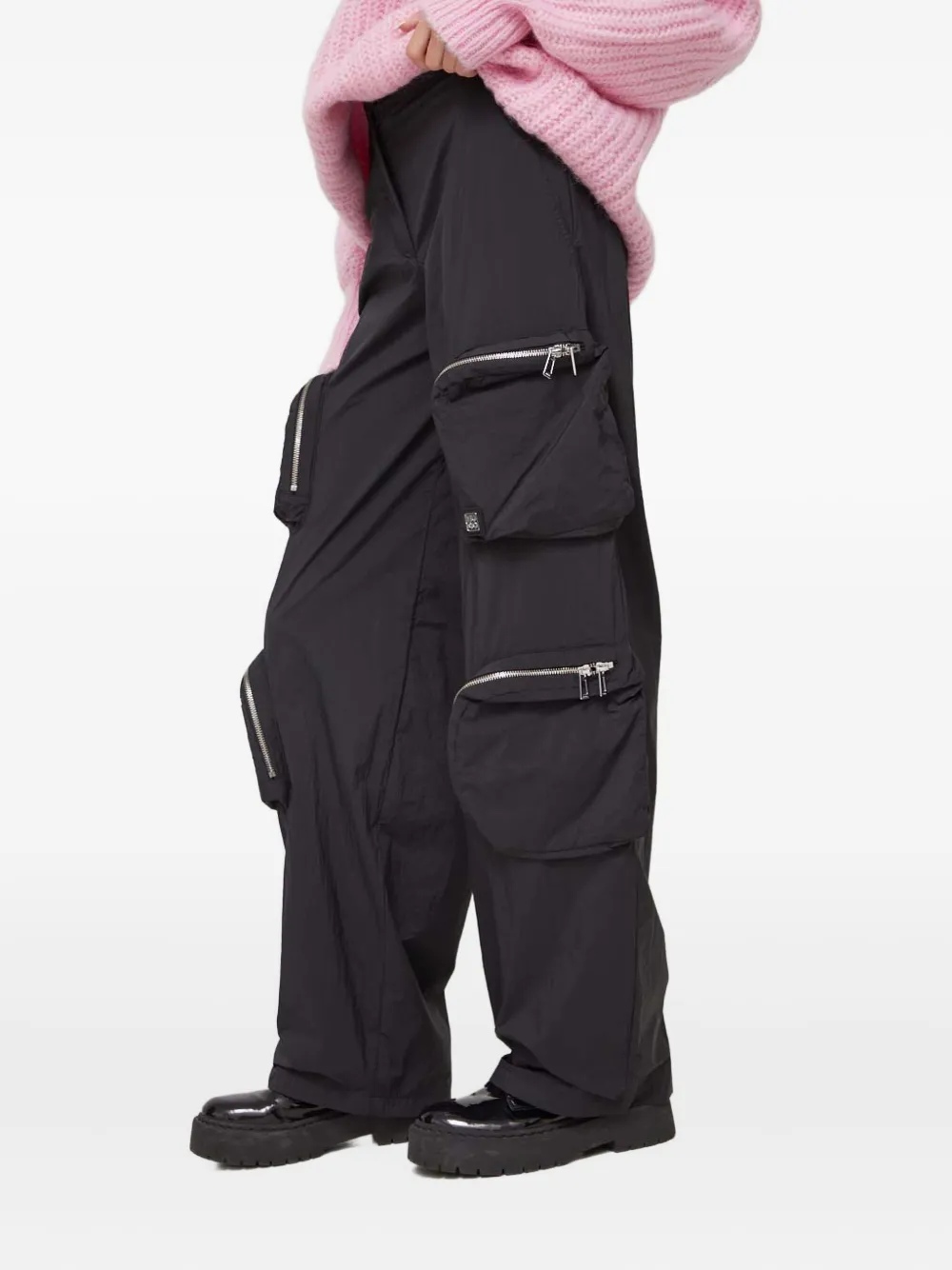 HUGO Broek met ritszak Zwart