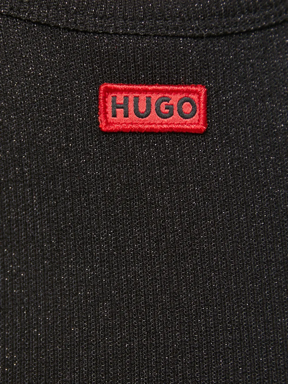 HUGO Tanktop met logopatch Zwart