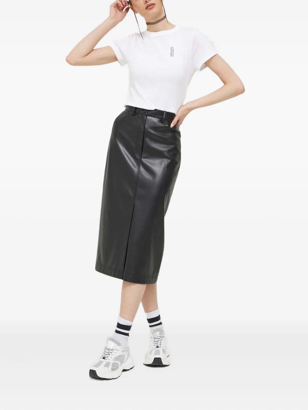HUGO belt-loop midi skirt | Straight Skirts | Image 2