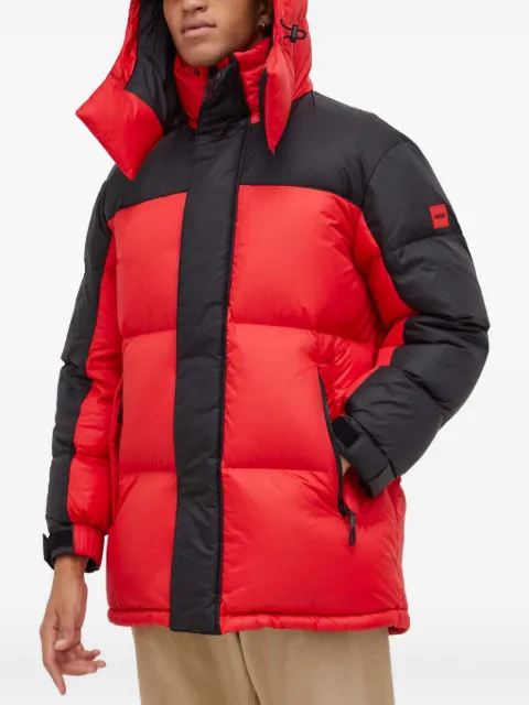 HUGO hooded colourblock jacket