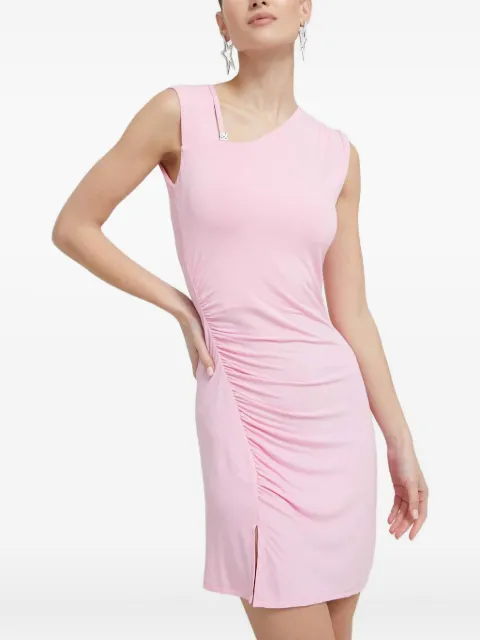 HUGO asymmetric logo-detail mini dress