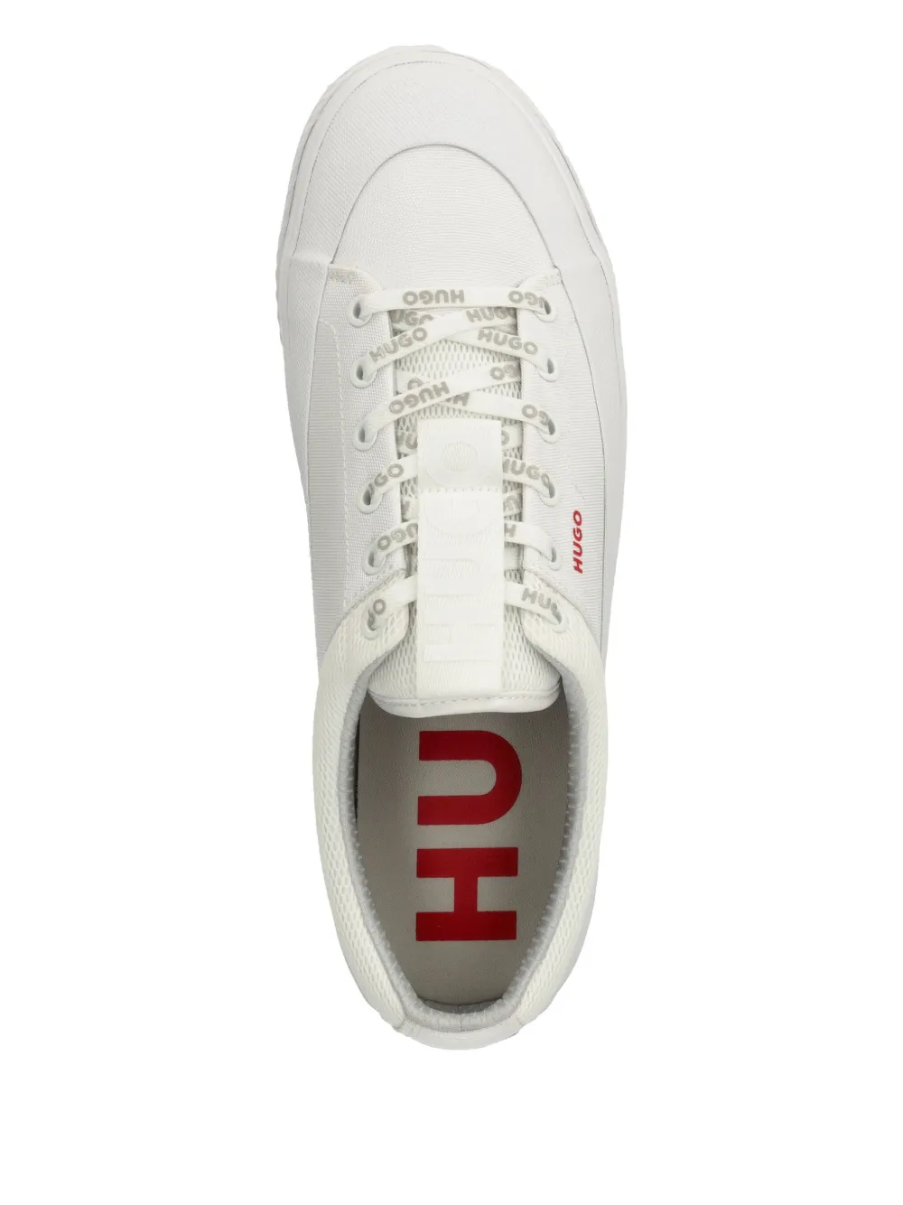 HUGO square logo trainers White