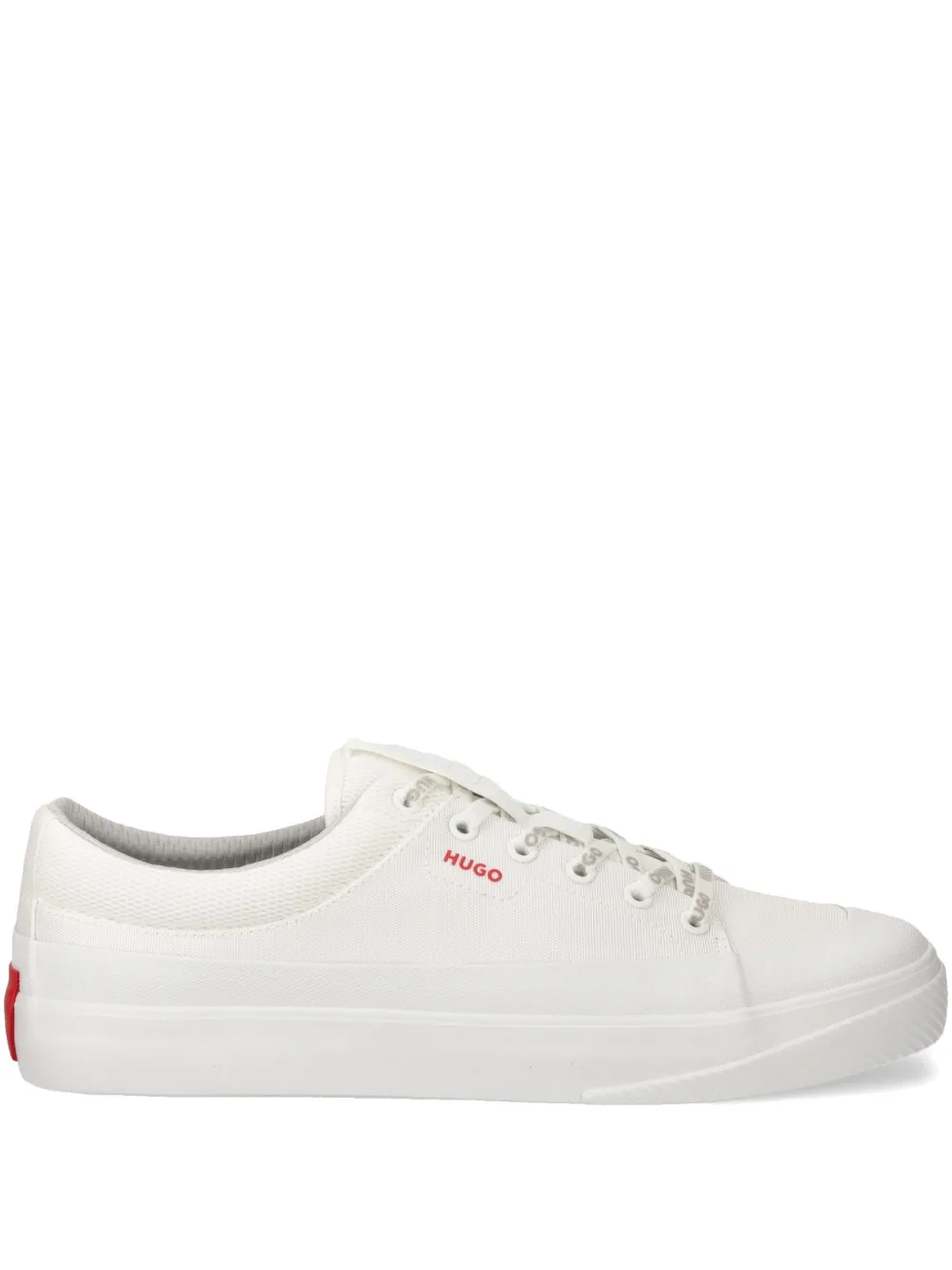 HUGO square logo trainers White