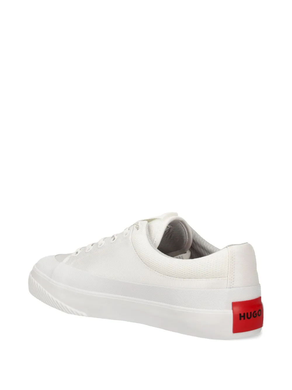 HUGO square logo trainers White