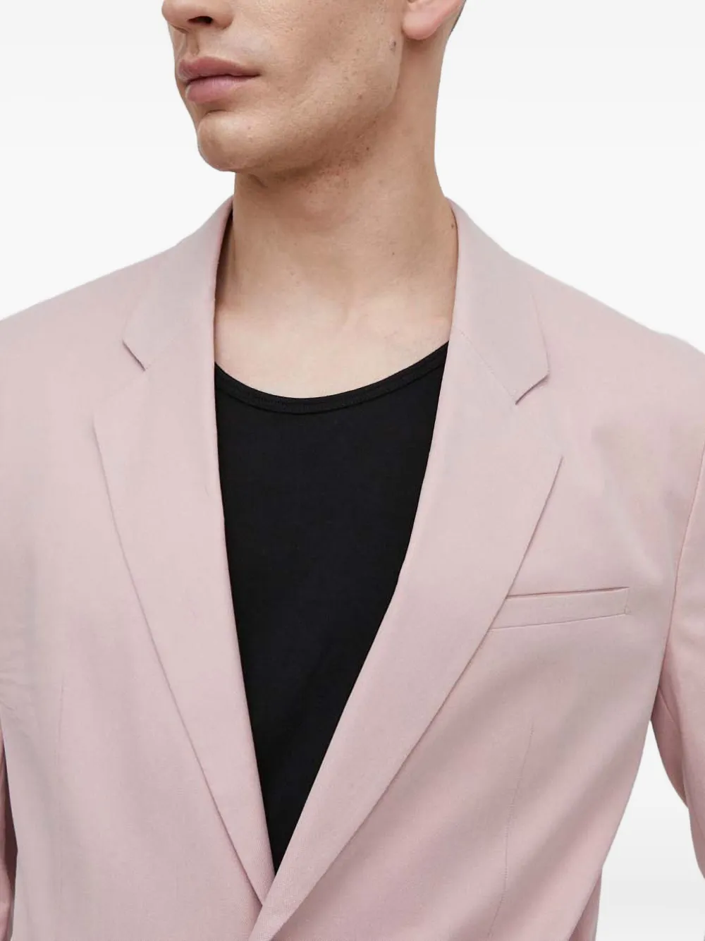 Hugo Boss Button Blazer In Pink