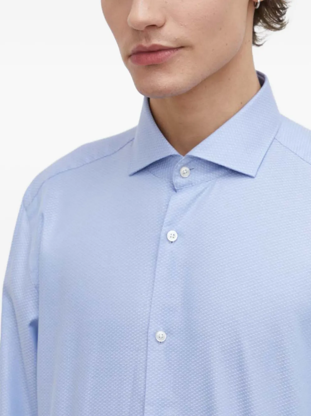 HUGO Overhemd met knopen Blauw