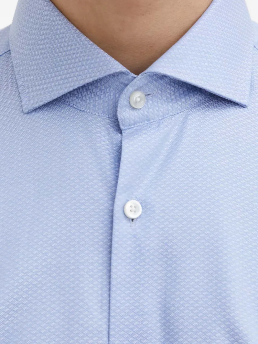 HUGO Overhemd met knopen Blauw