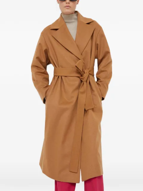 HUGO abrigo con cintura lazada