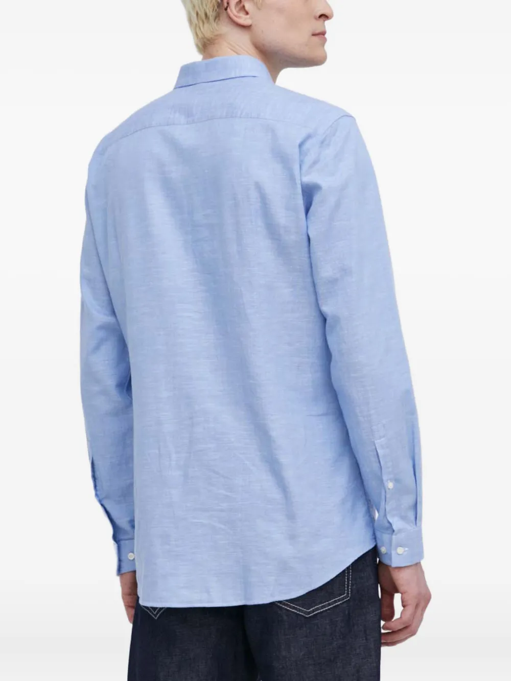 HUGO Overhemd met knopen Blauw