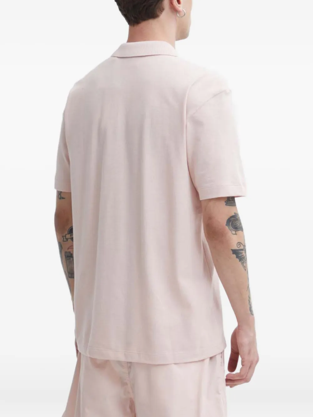 HUGO Poloshirt met knopen Roze