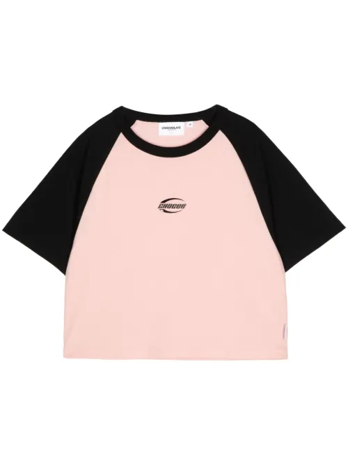 T-shirt colour block à logo imprimé - CHOCOOLATE - Modalova