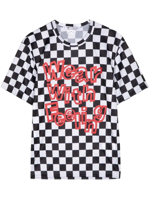 T shirt checkerboard on sale