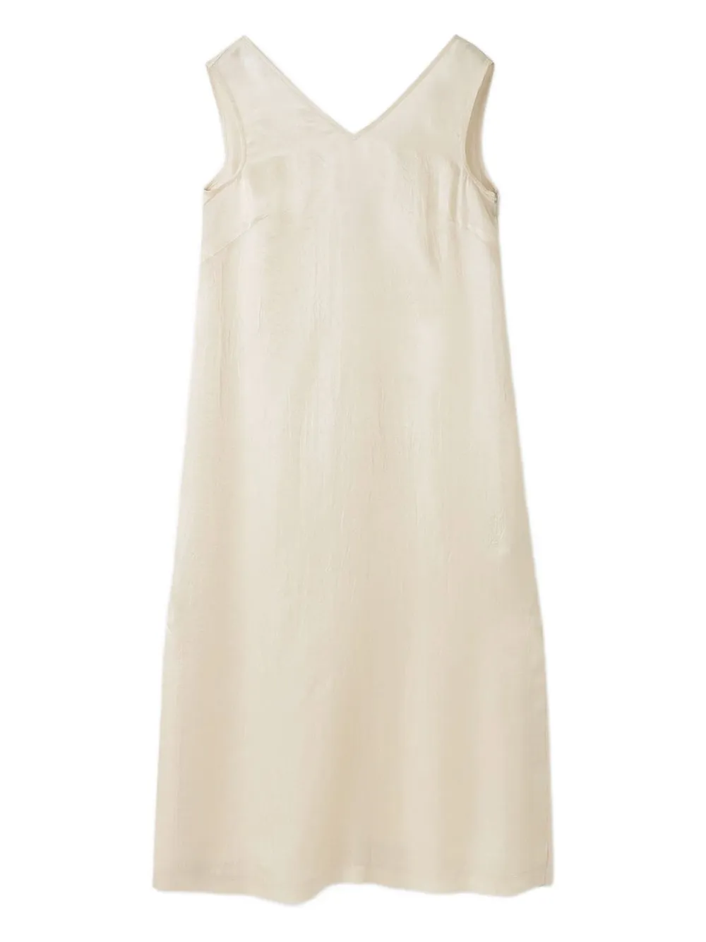 Muller Of Yoshiokubo Woody mini-jurk met V-hals en print - Beige