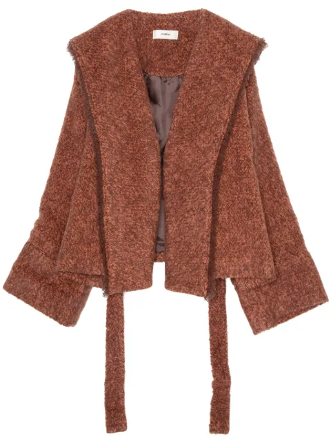 Muller Of Yoshiokubo Grain mohair-blend coat