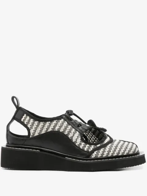 Henrik Vibskov 40mm Riviera striped interwoven derby shoes