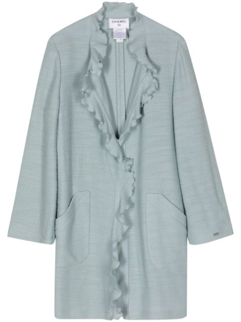 CHANEL 1998 ruffled long cardigan Women