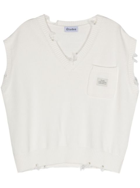 Etudes Instant Destroy knitted vest