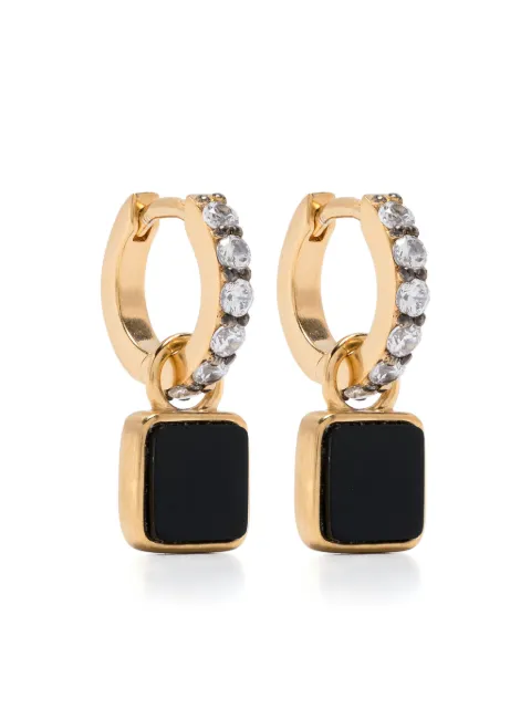 Missoma x Lucy Williams Black Onyx-charm earrings