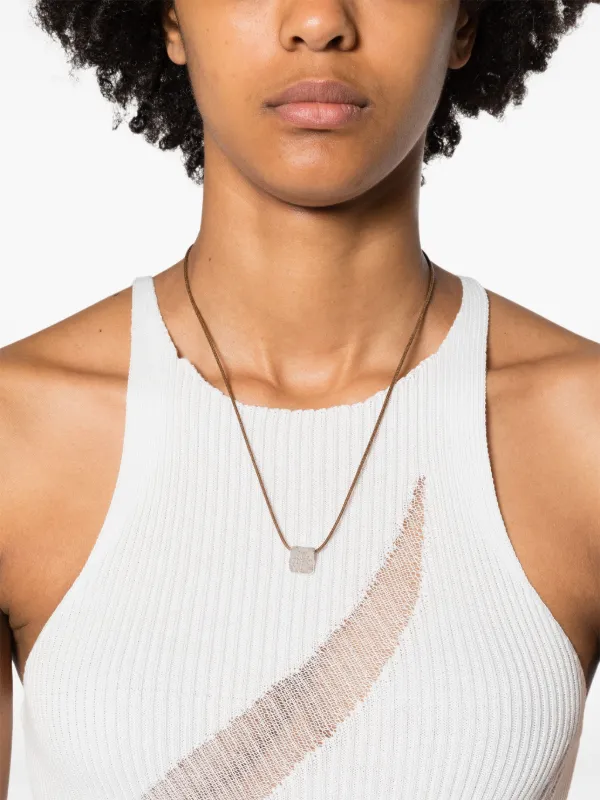 Missoma x Lucy Williams Byzantine coin Cord Necklace Silber FARFETCH DE