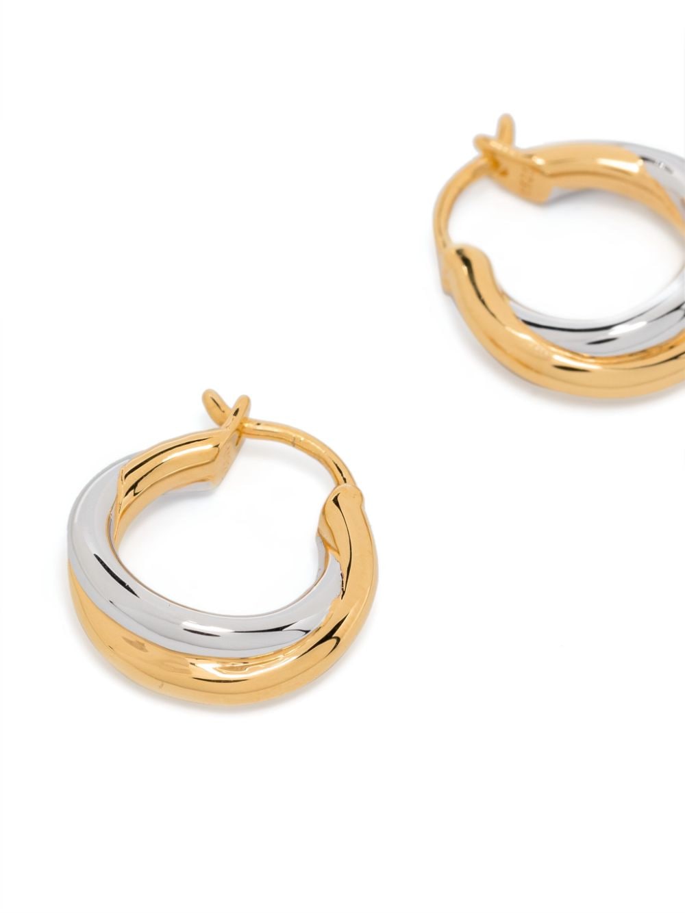 Shop Missoma X Lucy Williams Chunky Entwine Hoop Earrings In Gold