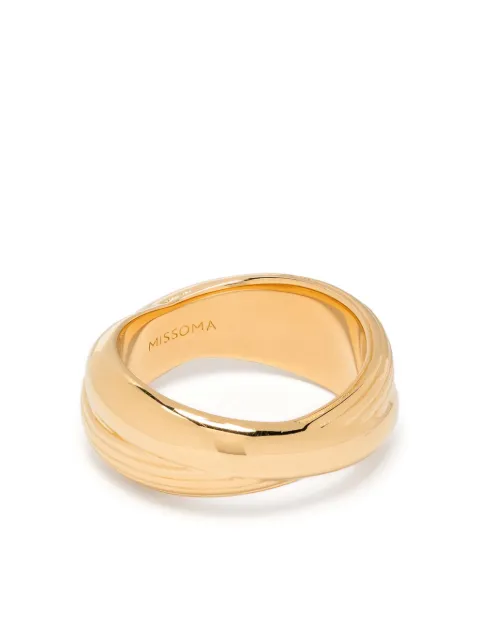 Missoma Lucy Williams Chunky Entwine ridge ring