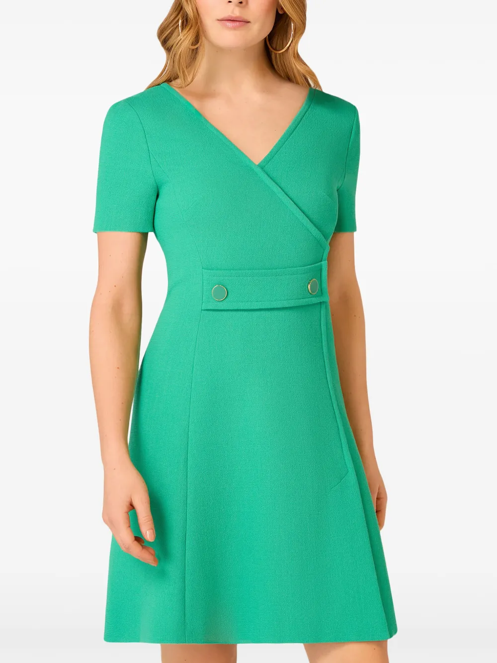 JANE Tabitha V-neck dress - Groen