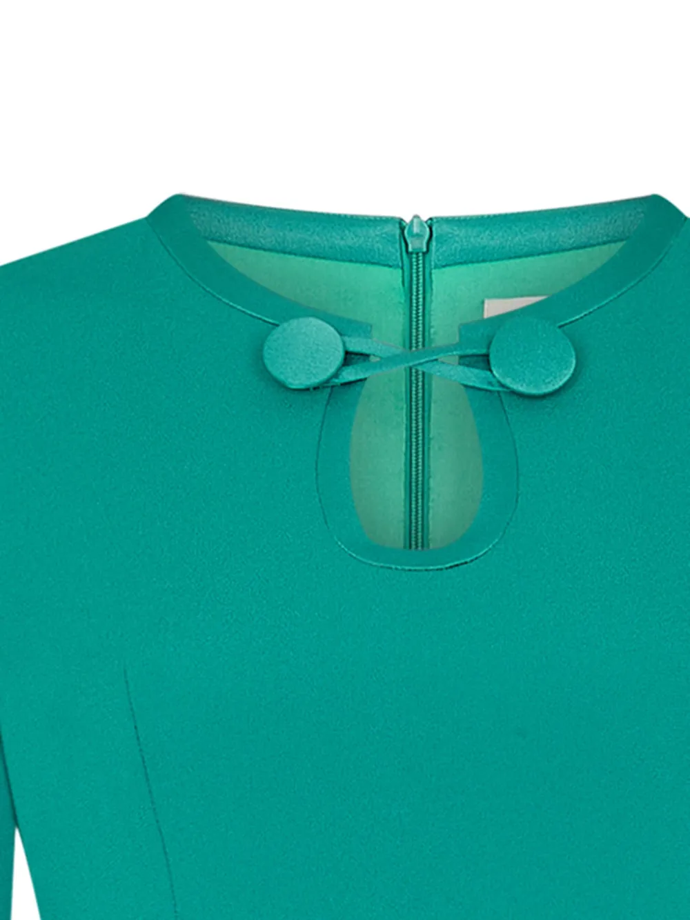 JANE Taite long-sleeved midi dress - Groen