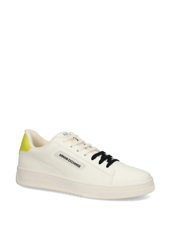 Armani Exchange Baskets à Lacets Bicolores Blanc FARFETCH MA