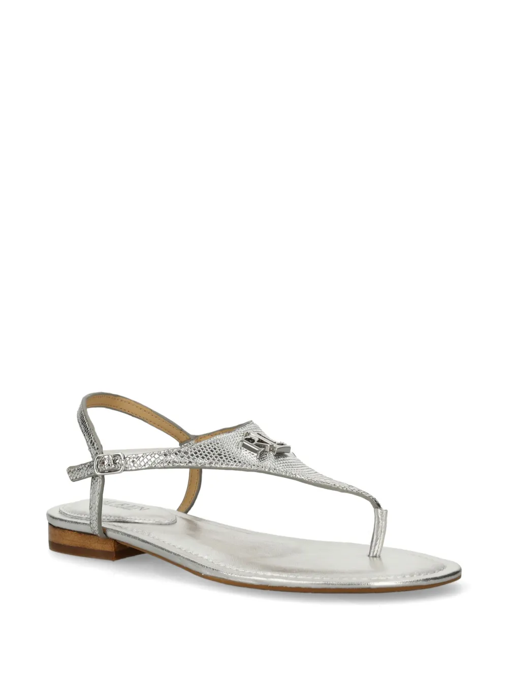 Lauren Ralph Lauren leather sandals - Zilver