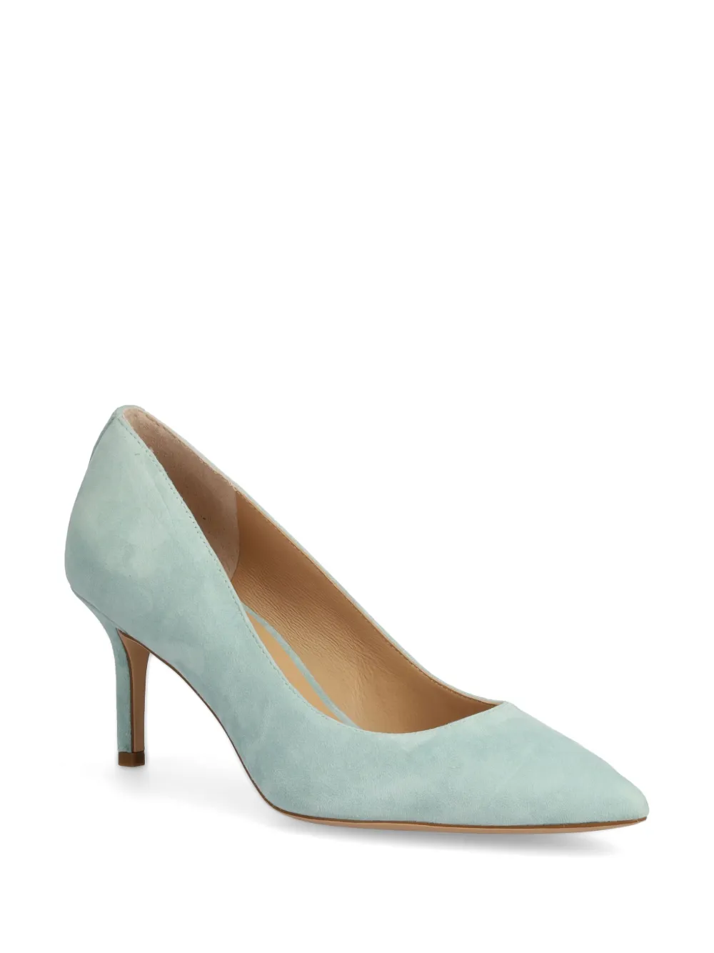 Lauren Ralph Lauren logo-lettering suede pumps - Blauw