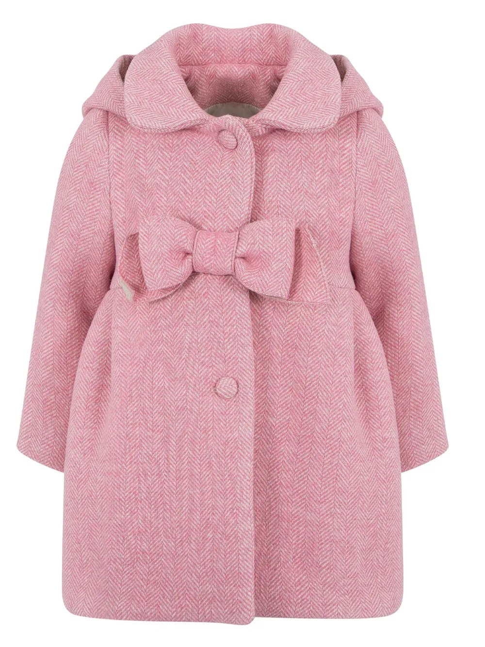 Lapin House Bow ダブルコート - ピンク Lapin House Bow ダブルコート - ピンク