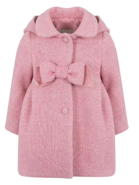 Lapin House Bow Double Breasted Coat
