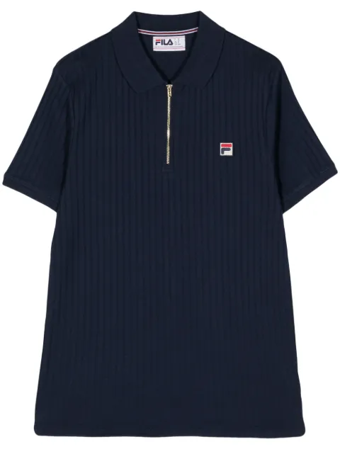 Fila playera tipo polo tejida de canalé