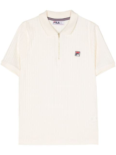 Fila ribbed cotton polo shirt