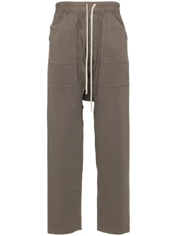 Rick Owens DRKSHDW Classic Cargo drop crotch Trousers Brown FARFETCH AU