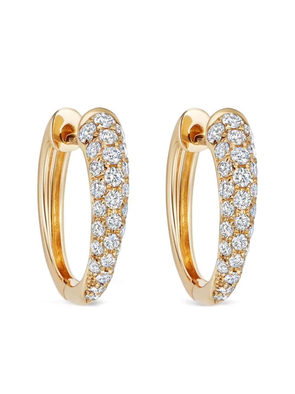 18kt yellow gold Kiki diamond earrings